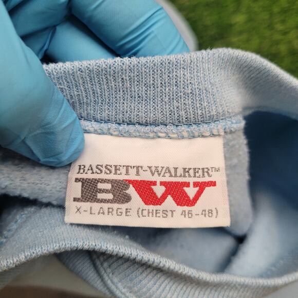 VTG 80s Property of Bordeaux France Sweatshirt Womens 2XL Oversized Pastel - Picture 4 of 5